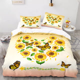 Airy Loft butterfly floral 3??iece Comforter Bundle ??Relaxed