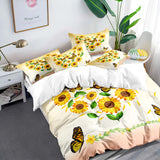 Airy Loft butterfly floral 3??iece Comforter Bundle ??Relaxed