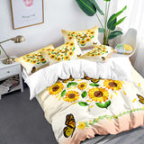 Airy Loft butterfly floral 3‑Piece Comforter Bundle – Relaxed - Low Angle