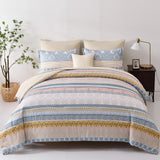 Luxe Loft Boho Quilted Comforter & Shams ??Trending 3??iece Set