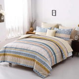Luxe Loft Boho Quilted Comforter & Shams – Trending 3‑Piece Set - Side View