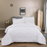 Minimal Mood white Comforter Collection – Modern 3‐Piece Set