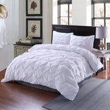 Minimal Mood white Comforter Collection – Modern 3‑Piece Set - Front View