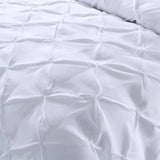 Minimal Mood white Comforter Collection – Modern 3‑Piece Set - Side View