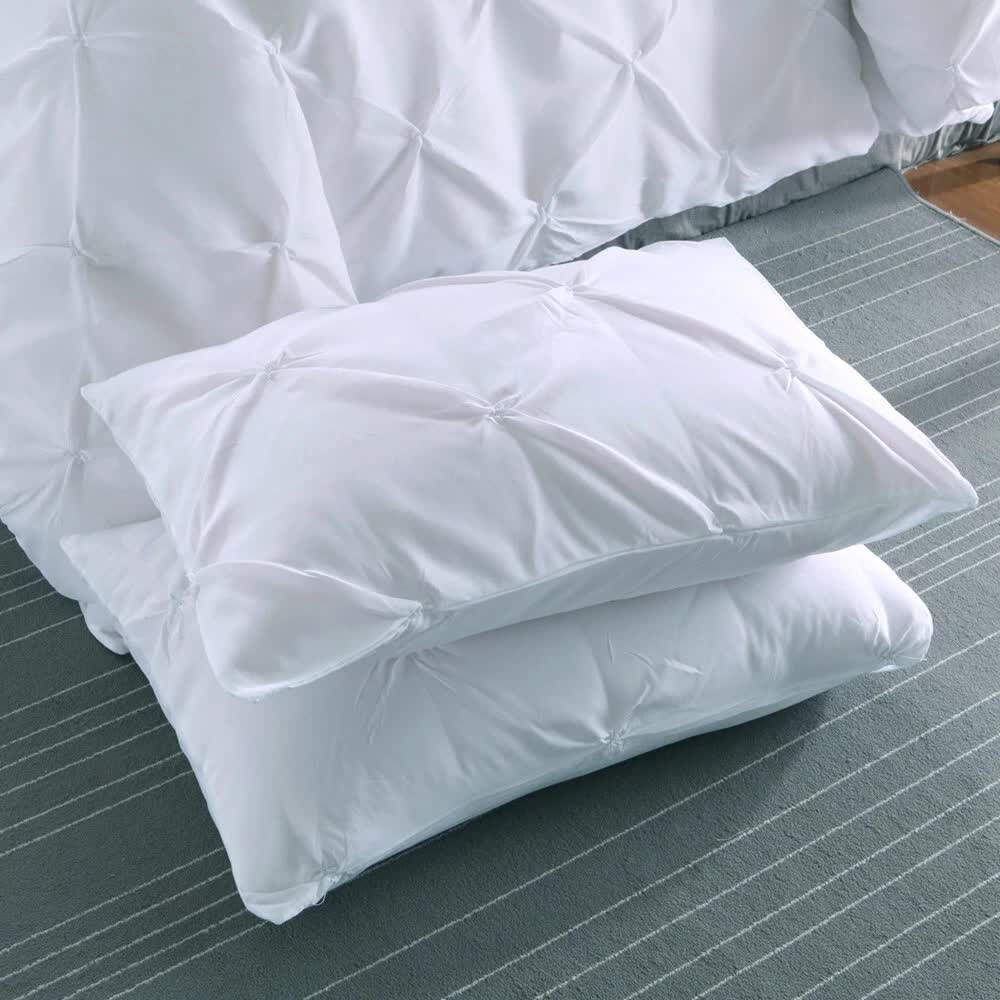 Minimal Mood white Comforter Collection – Modern 3‐Piece Set