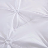 Minimal Mood white Comforter Collection – Modern 3‑Piece Set - Close-Up Angle
