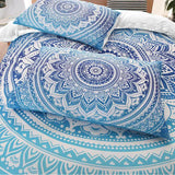 Dreamscape Sacred Circle Design Comforter Set – 3‑Pcs Refreshing - Side View