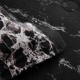 King Black Marble Comforter Set, Printed Bedding for All Seasons, Soft Microfiber 3-Piece - Close-Up Angle