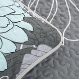 Opulent Quilted Coverlet and Pillowcases Set: The Ultimate in Bedroom Luxury - Queen size - Top-Down View