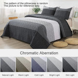 Detailed Quilted Bedspread and Pillowcases Set: A Signature of Quality and Style - Queen size - Top-Down View