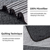 Detailed Quilted Bedspread and Pillowcases Set: A Signature of Quality and Style - Queen size - 45-Degree Angle