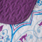 Handsome Quilted Bedspread and Pillowcases Set: Strong, Sturdy, and Stylish - Queen size - Rear View