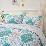 Opulent Quilted bedspread and pillowcovers set: Add a Touch of Elegance - Queen size - Side View