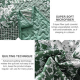 Delightful Quilted bedspread and pillowcovers set: Indulge in Comfort - Queen size - Top-Down View