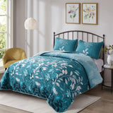 Decadent Quilted Coverlet and Pillowcases Set: Experience Supreme Comfort - Queen size - Front View