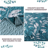 Decadent Quilted Coverlet and Pillowcases Set: Experience Supreme Comfort - Queen size - 45-Degree Angle