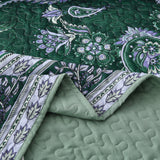 Breezy Tropical green Cozy 3 Pc Bedspread & Pillow Cover Set - Extra Image