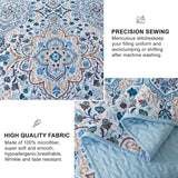 Tasteful Quilted Bedspread and Pillowcases Set: Subtle Sophistication for Your Space - Queen size - Top-Down View