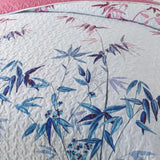 Floral Quilted bedspread and pillowcovers set: Embrace Nature Indoors - Queen size - Side View