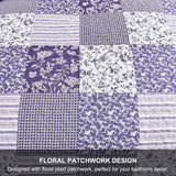 Harmonious Quilted bedspread and pillowcovers set: Perfect Balance of Style - Queen size - Rear View
