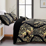 Luminous Quilted Coverlet and Pillowcases Set: Brighten Your Bedroom Atmosphere - Queen size - Side View