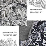 Artful Quilted Coverlet and Pillowcases Set: Beauty in Every Stitch - Queen size - Top-Down View