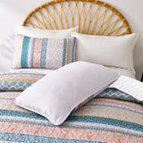Graceful Quilted Coverlet and Pillowcases Set: Timeless Beauty and Comfort - Queen size - Low Angle