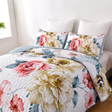 Vibrant Quilted Bedspread and Pillowcases Set: Add Color and Comfort to Your Space - Queen size - Extra Image