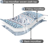 Cozy Quilted Coverlet and Pillowcases Set: A Hug for Your Bed - Queen size - 45-Degree Angle