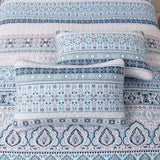 Cozy Quilted Coverlet and Pillowcases Set: A Hug for Your Bed - Queen size - Rear View