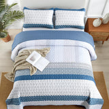 Dazzling Quilted bedspread and pillowcovers set: Add Sparkle to Your Space - Queen size - Side View