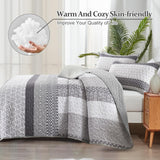 Bespoke Quilted Bedspread and Pillowcases Set: Tailored Luxury for Your Home - Queen size - Top-Down View
