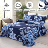 Vibrant Quilted coverlet and pillowcovers set: Eye Catching Design - Queen size - Front View