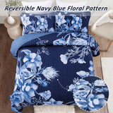 Vibrant Quilted coverlet and pillowcovers set: Eye Catching Design - Queen size - Side View
