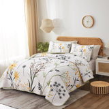 Decorative Quilted Coverlet and Pillowcases Set: Elevate Your Home Decor - Queen size - Front View