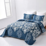 Alluring Quilted bedspread and pillowcovers set: Luxurious Bedroom Addition - Queen size - Side View