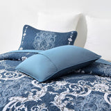 Alluring Quilted bedspread and pillowcovers set: Luxurious Bedroom Addition - Queen size - Rear View