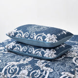 Alluring Quilted bedspread and pillowcovers set: Luxurious Bedroom Addition - Queen size - Low Angle
