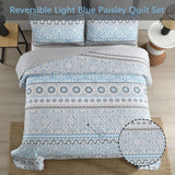 Joyful Quilted coverlet and pillowcovers set: Brighten Up Your Bedroom - Queen size - Top-Down View