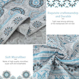 Joyful Quilted coverlet and pillowcovers set: Brighten Up Your Bedroom - Queen size - 45-Degree Angle