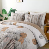 Kaleidoscope Quilted bedspread and pillowcovers set: Vibrant and Fun - Queen size - Side View