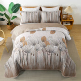 Kaleidoscope Quilted bedspread and pillowcovers set: Vibrant and Fun - Queen size - Rear View