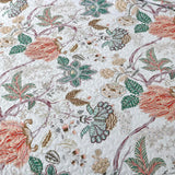 Understated Quilted coverlet and pillowcovers set: Subtle Elegance - Queen size - 45-Degree Angle