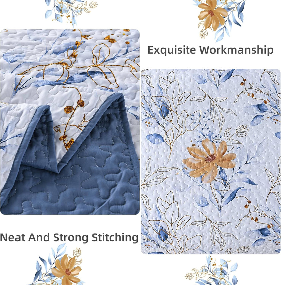 Quietude Quilted coverlet and pillowcovers set: Perfect for Relaxation - Queen size, image 4