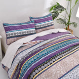 Hygge Quilted bedspread and pillowcovers set: Embrace Cozy Living - Queen size - Side View