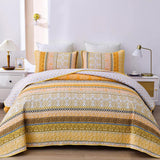 Classic Paisley Bloom Lightweight 3 Pc Bedspread & Pillow Cover Set