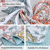 Jazzy Quilted bedspread and pillowcovers set: Express Your Personality - Queen size - Top-Down View