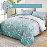 Radiating Quilted bedspread and pillowcovers set: Shine in Your Bedroom - Queen size - 45-Degree Angle
