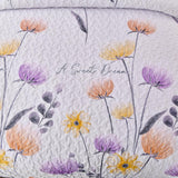 Knit Quilted coverlet and pillowcovers set: Cozy and Textured - Queen size - Close-Up Angle