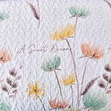 Intricate Quilted Coverlet and Pillowcases Set: A Work of Art for Your Bedroom - Queen size - Close-Up Angle